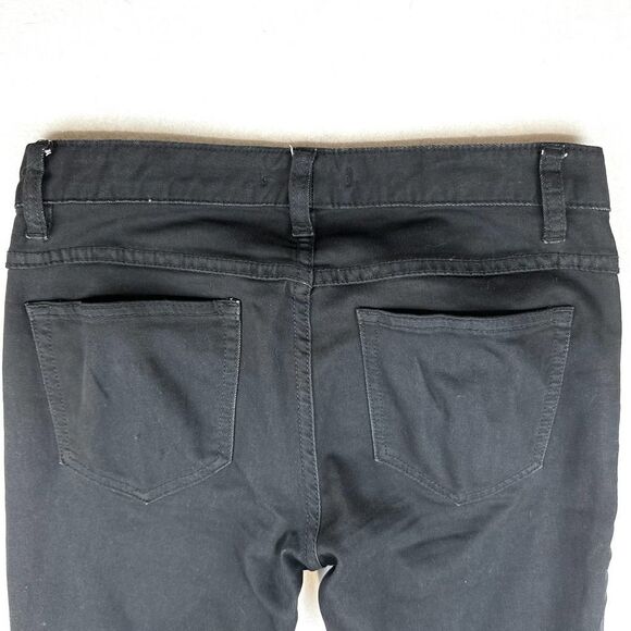 Free People Jet Black Distressed Denim Jeans Women’s 29 Read - Picture 9 of 12